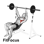 Barbell Incline Shoulder Raise