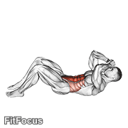 3/4 Sit-up GIF