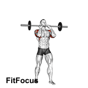 Barbell Standing Close Grip Military Press