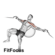 Cable Incline Fly (on Stability Ball)