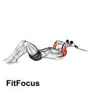 Cable Rope Lying On Floor Tricep Extension