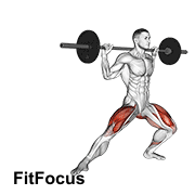 Barbell Side Split Squat