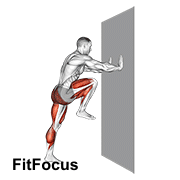 High Knee Against Wall
