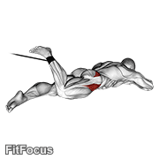 Band Lying Hip Internal Rotation GIF