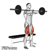Barbell Bench Front Squat GIF