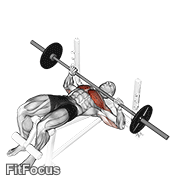 Barbell Decline Bench Press GIF