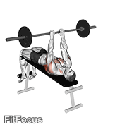 Barbell Decline Bent Arm Pullover GIF
