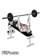 Barbell Decline Wide-grip Pullover GIF