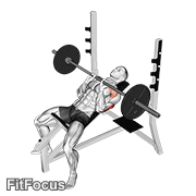 Barbell Incline Close Grip Bench Press GIF