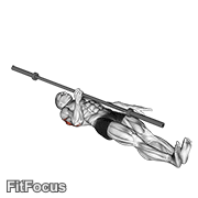 Barbell One Arm Floor Press GIF