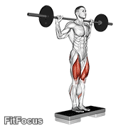 Barbell Rear Lunge V. 2 GIF