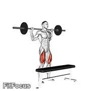 Barbell Step-up GIF