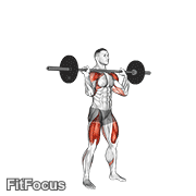 Barbell Thruster GIF