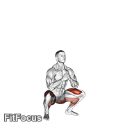 Bodyweight Drop Jump Squat GIF