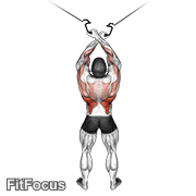 Cable Cross-over Lateral Pulldown GIF
