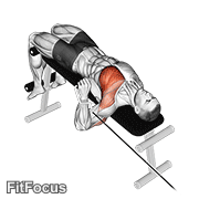 Cable Decline One Arm Press GIF