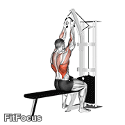 Cable Lateral Pulldown (with Rope Attachment) GIF