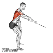 Cable Palm Rotational Row GIF — animated back exercise demonstration