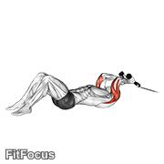 Cable Rope Lying On Floor Tricep Extension