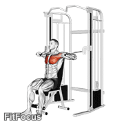 Cable Seated Chest Press GIF