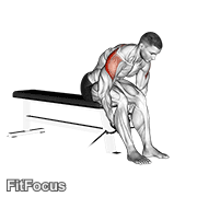 Cable Seated Rear Lateral Raise GIF