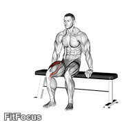 Chair Leg Extended Stretch exercise GIF demonstration