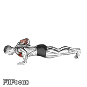 Chest Tap Push-up (male) GIF