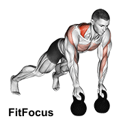 Kettlebell Alternating Renegade Row