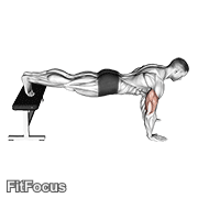 Decline Push-up GIF — animated chest exercise demonstration