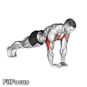 Diamond Push-up GIF — animated arms exercise demonstration