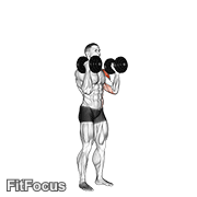 Dumbbell Alternate Side Press GIF