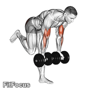 Dumbbell Bicep Curl With Stork Stance GIF