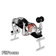 Dumbbell Decline Bench Press GIF
