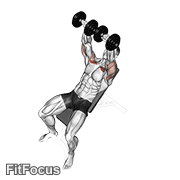 Dumbbell Incline Bench Press GIF