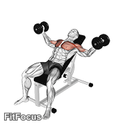 Dumbbell Incline Fly GIF