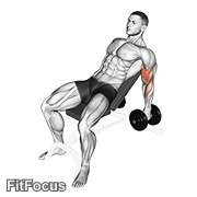 Dumbbell Incline Hammer Curl GIF