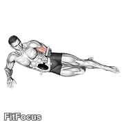 Dumbbell Lying Supination On Floor GIF