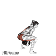 Dumbbell Sumo Pull Through GIF — animated legs exercise demonstration