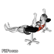 Elbow Lift - Reverse Push-up GIF