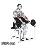 Ez Barbell Reverse Grip Preacher Curl GIF