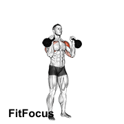 Kettlebell Alternating Press