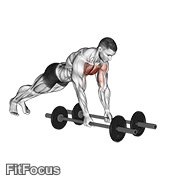Floor Fly (with Barbell) GIF