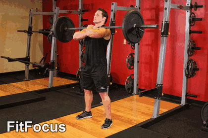Front Squat animated form demonstration