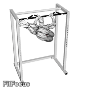Hanging Straight Twisting Leg Hip Raise GIF