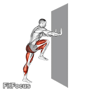 High Knee Against Wall