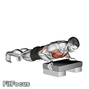 Incline Push-Up animated form demonstration