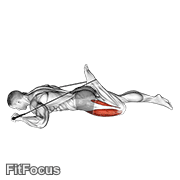 Intermediate Hip Flexor And Quad Stretch GIF