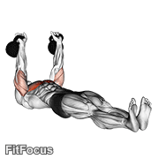 Kettlebell Alternating Press On Floor GIF