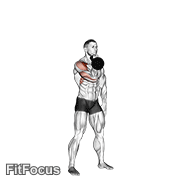 Kettlebell Arnold Press GIF