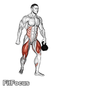 Kettlebell Lunge Pass Through GIF